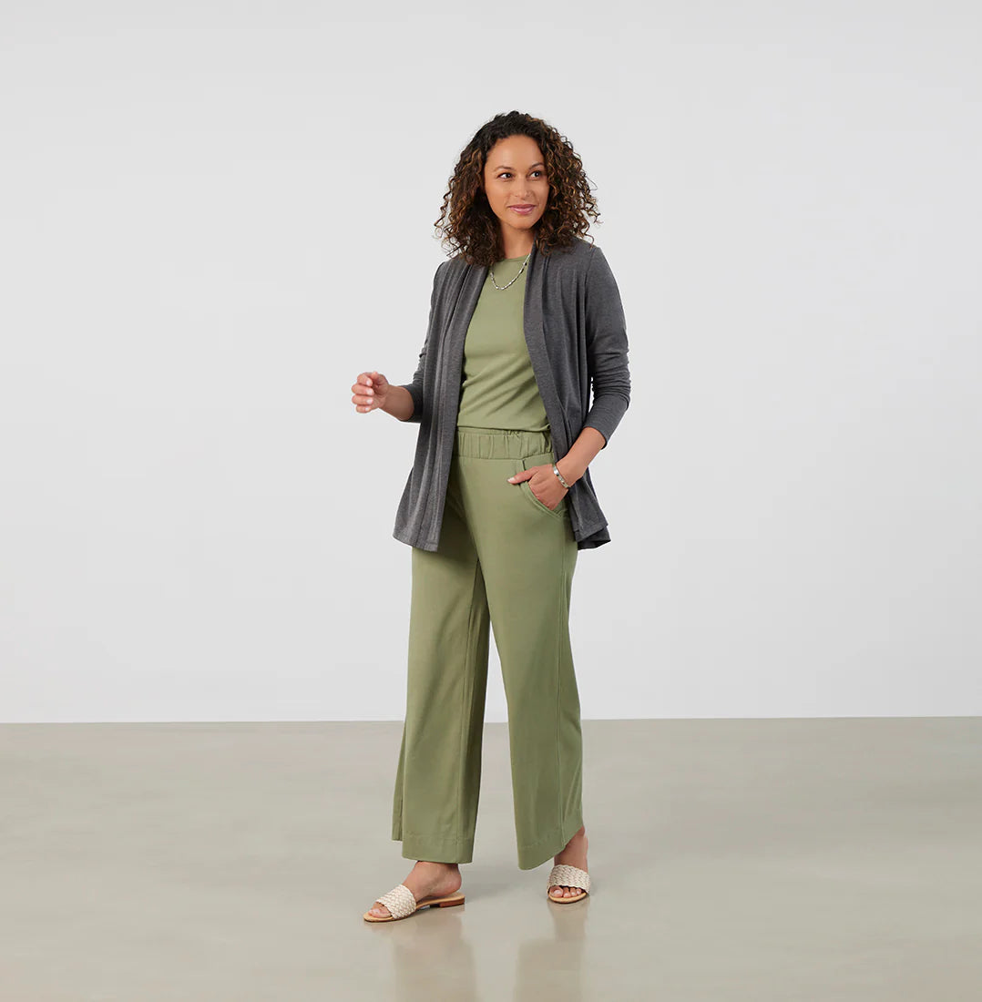 Threshold Crew Neck T-Shirt Petite Fit - Sage Green