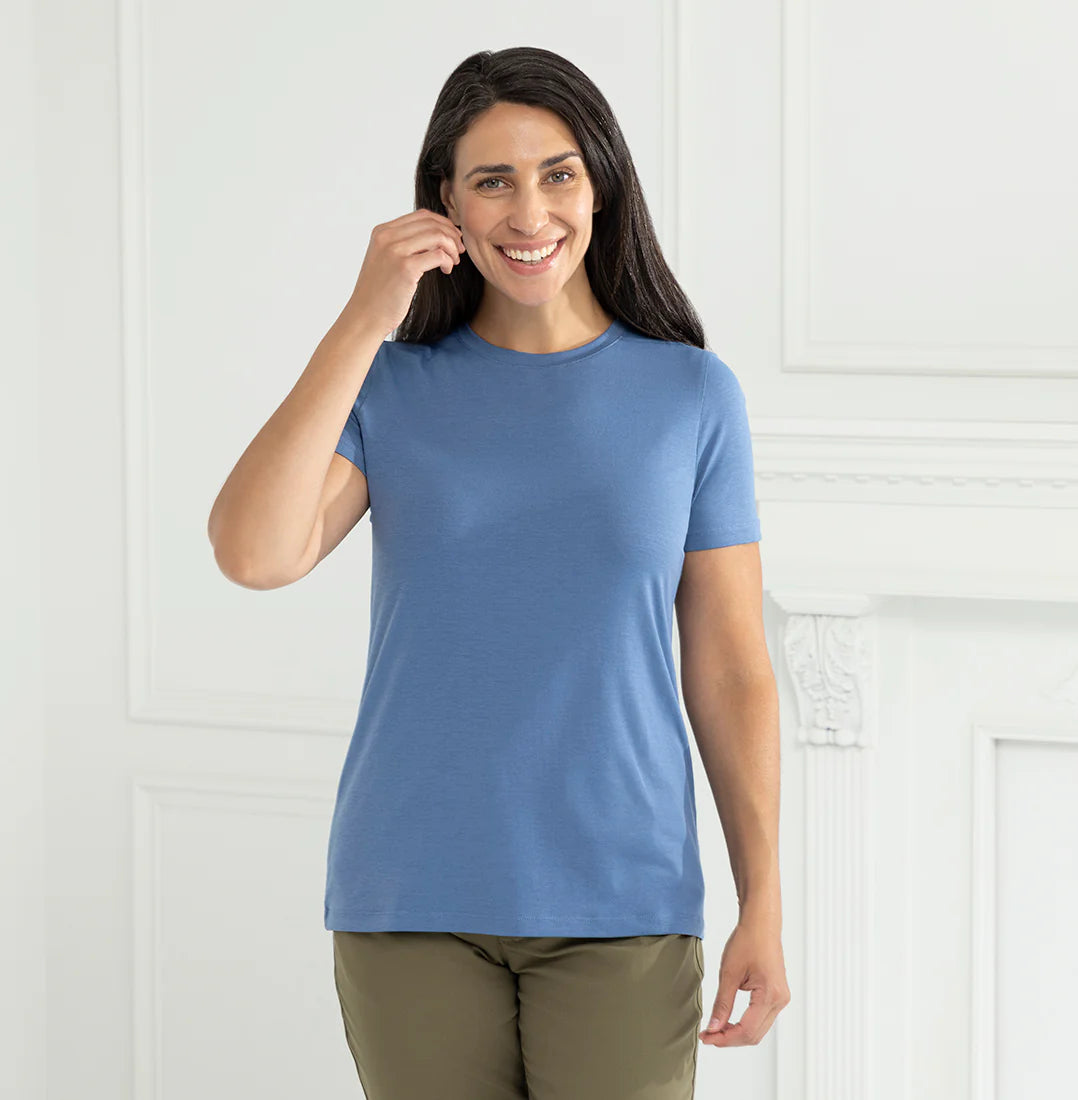 Threshold Crew Neck T-Shirt Standard Fit - Vista Blue